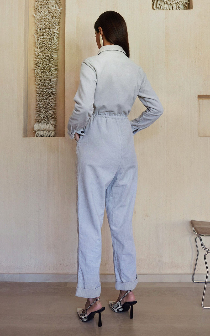 Blaze Boilersuit in Platinum Grey