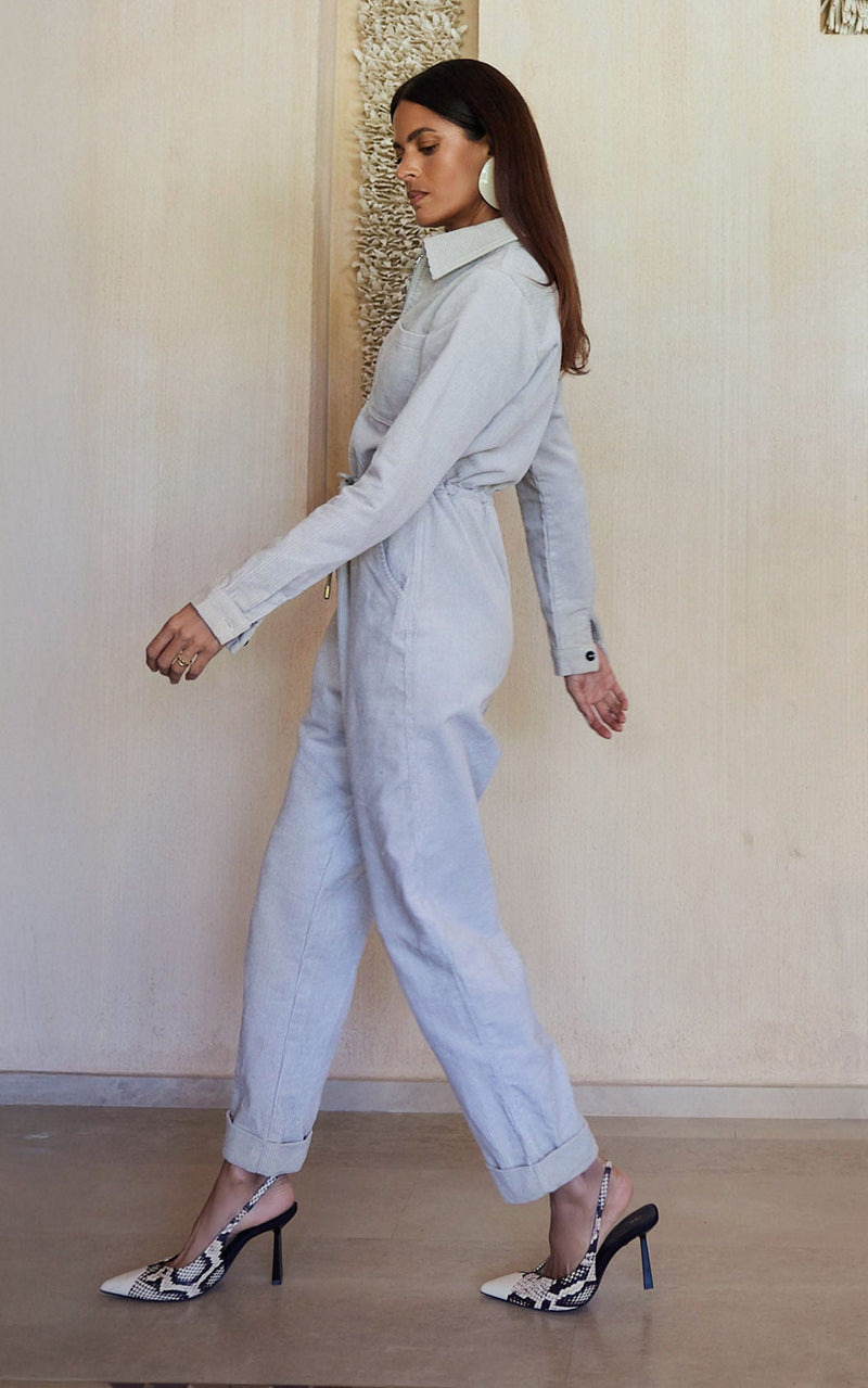 Blaze Boilersuit in Platinum Grey
