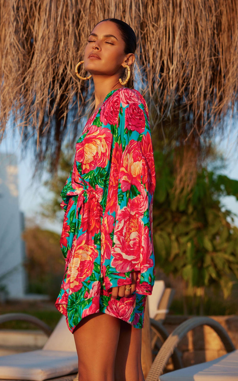 Solero Kimono in Boho floral print