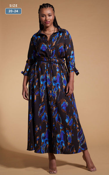 Blue dress size 20 hotsell