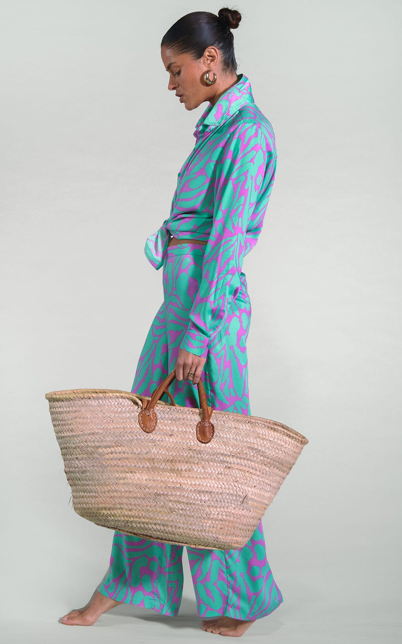 Nevada Shirt In Zebro Purple on Mint