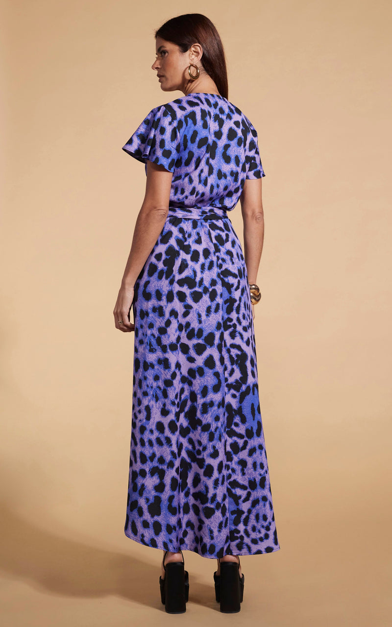 Cayenne Dress In Lilac Leopard
