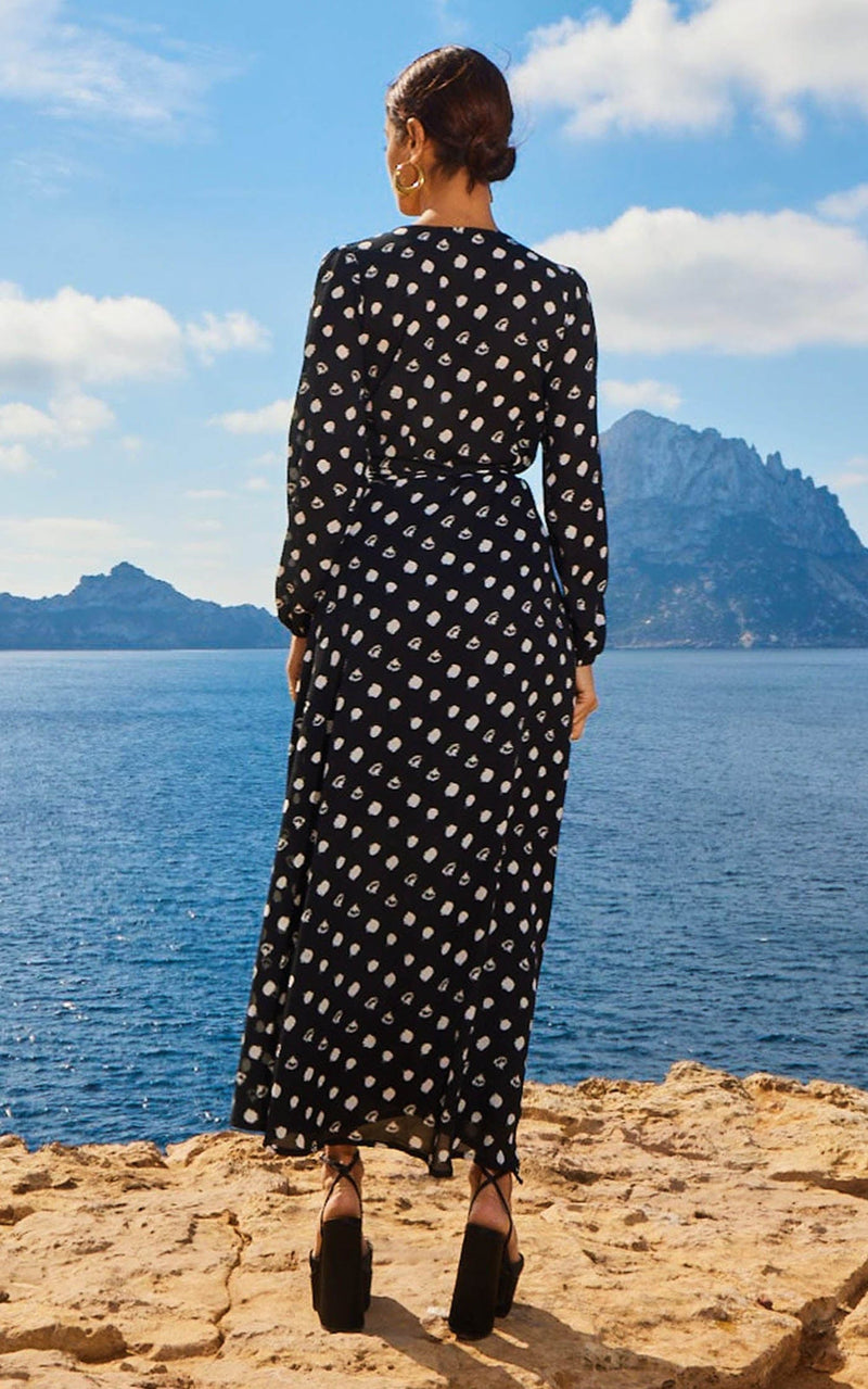 Jagger Maxi Dress In Painted Dot