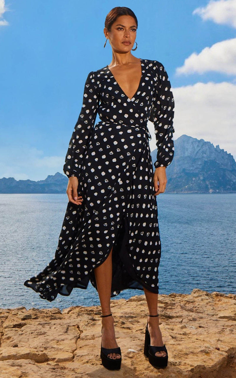 Jagger Maxi Dress In Painted Dot