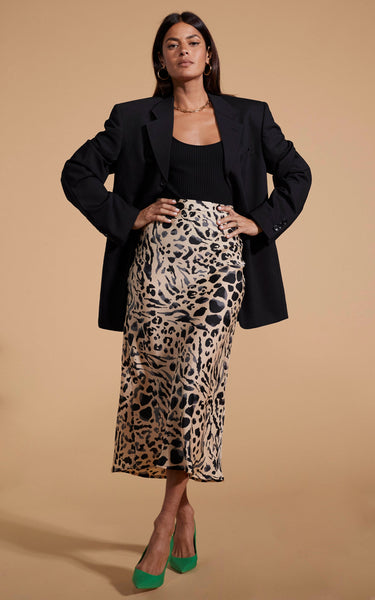 Dancing leopard brooklyn midi skirt discount