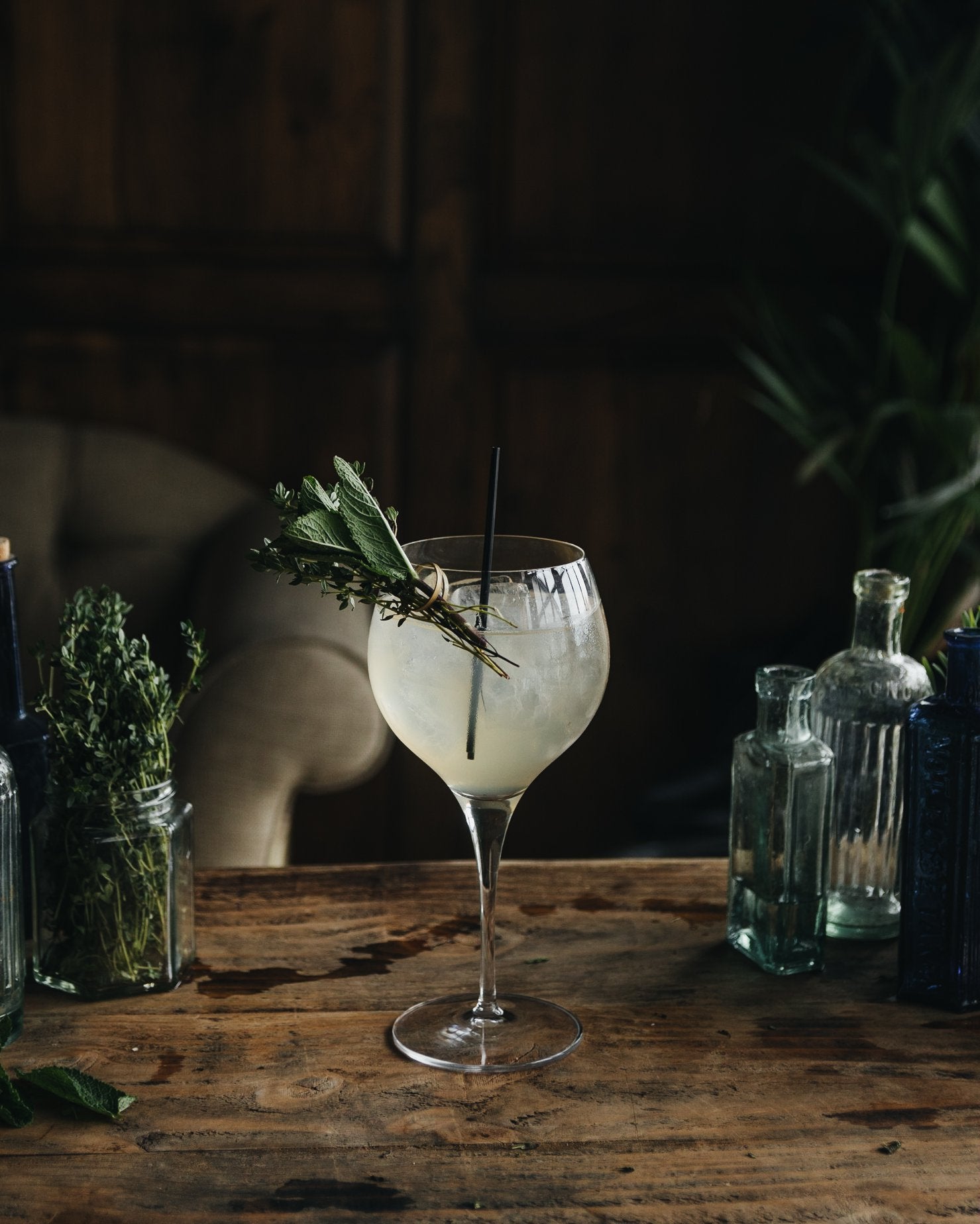 Dancing Leopard X The Botanist: Rhubarb and Sage Spritz