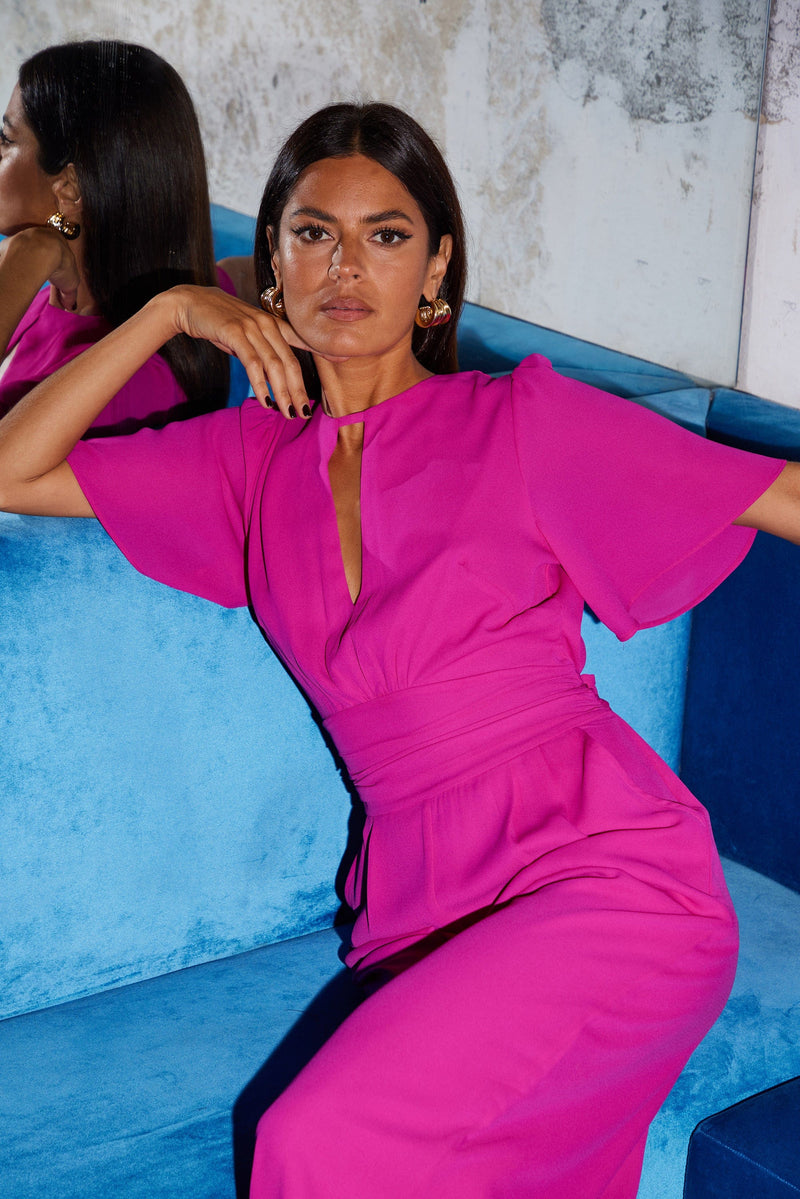 Silva Jumpsuit In Magenta