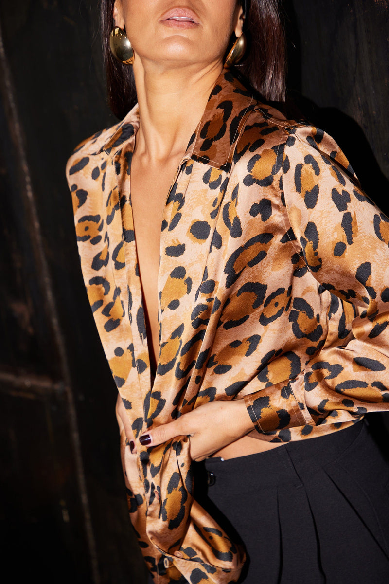 Konstantina Shirt In Leopard