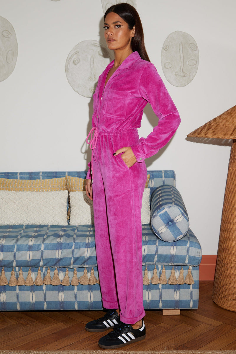 Katsumi Jumpsuit In Orchard Pink