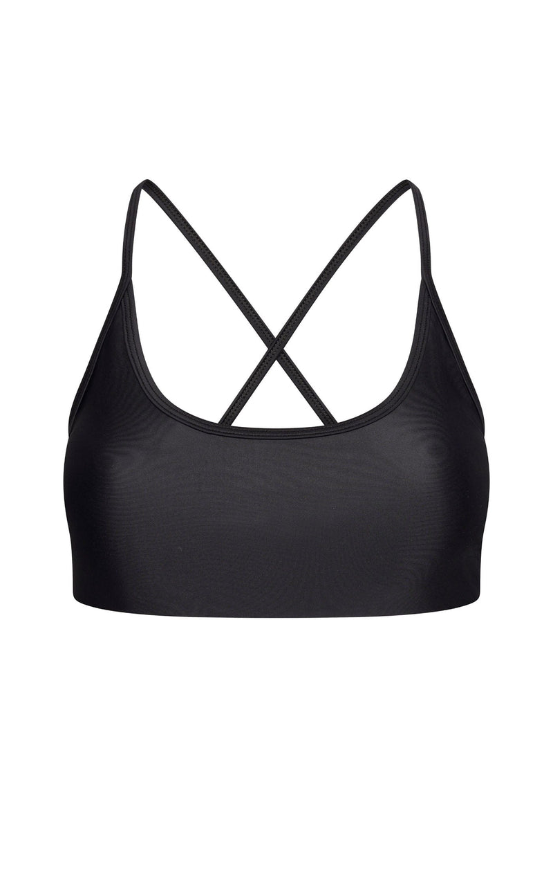 HALO Tai Yoga Crop Top in Black