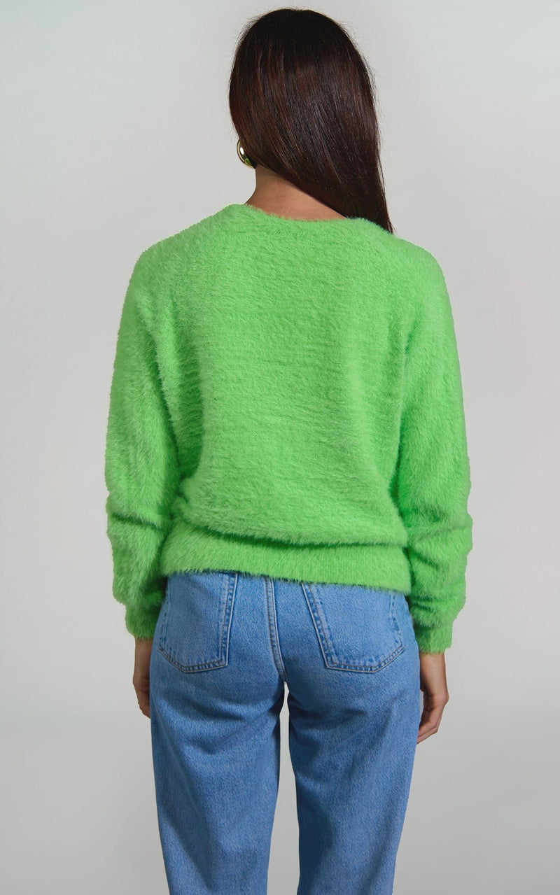Bonnie Jumper in Bright Green - Reversible