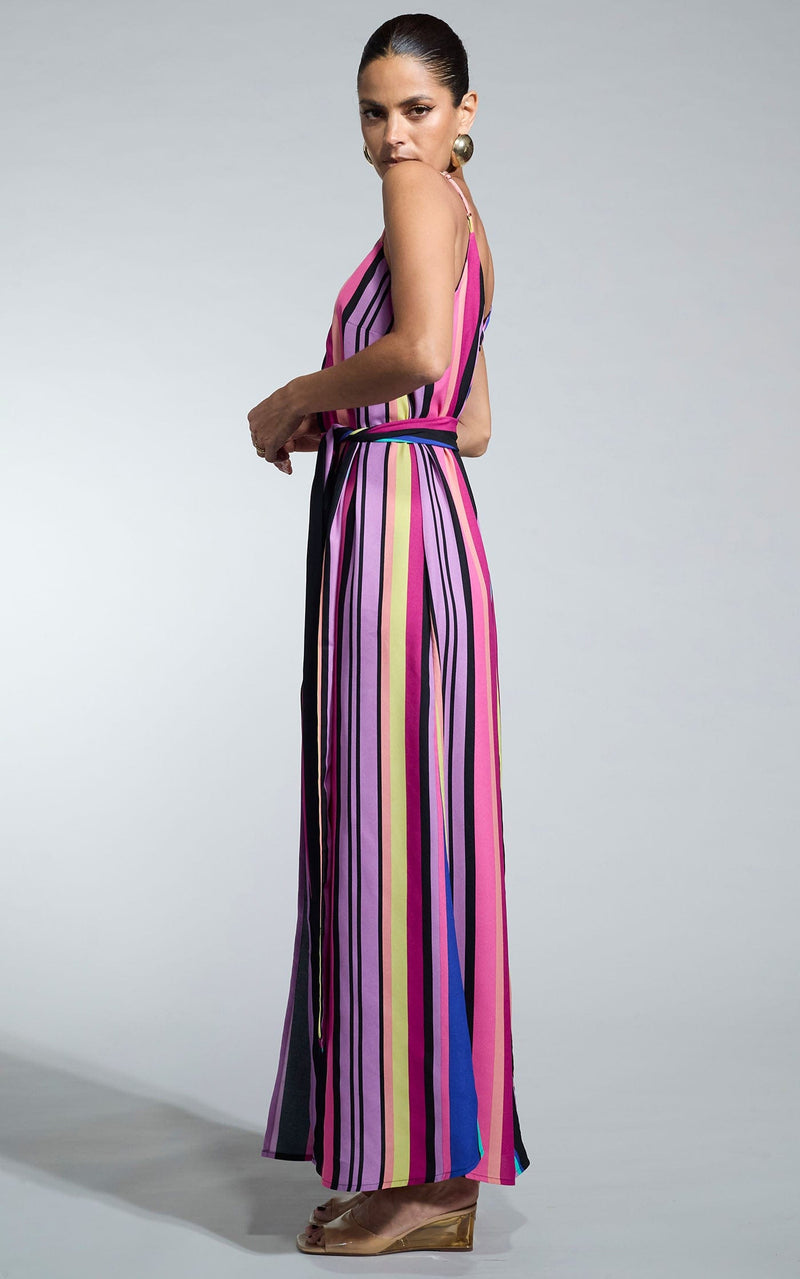 Sookee Slip Dress in Stripe