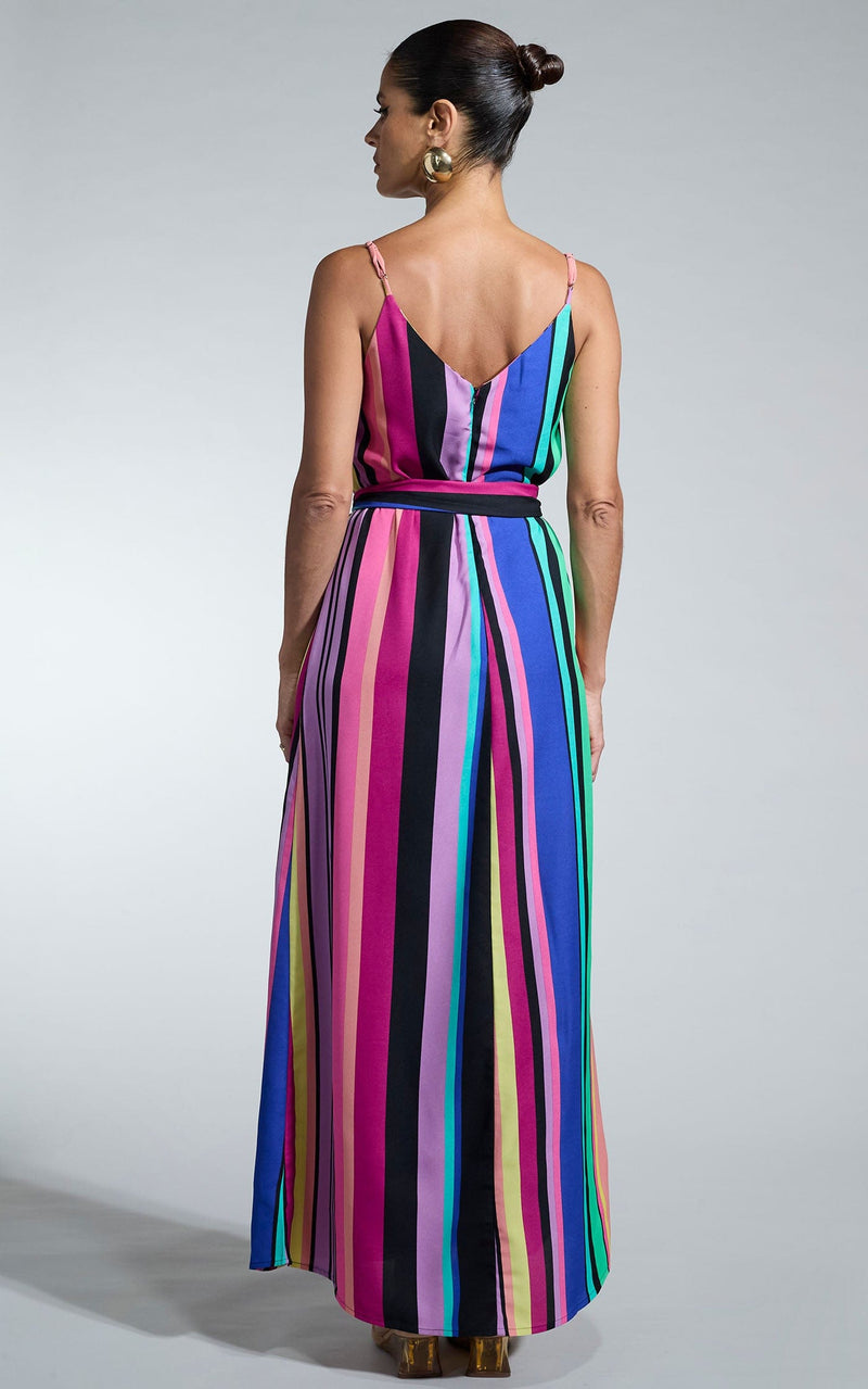 Sookee Slip Dress in Stripe