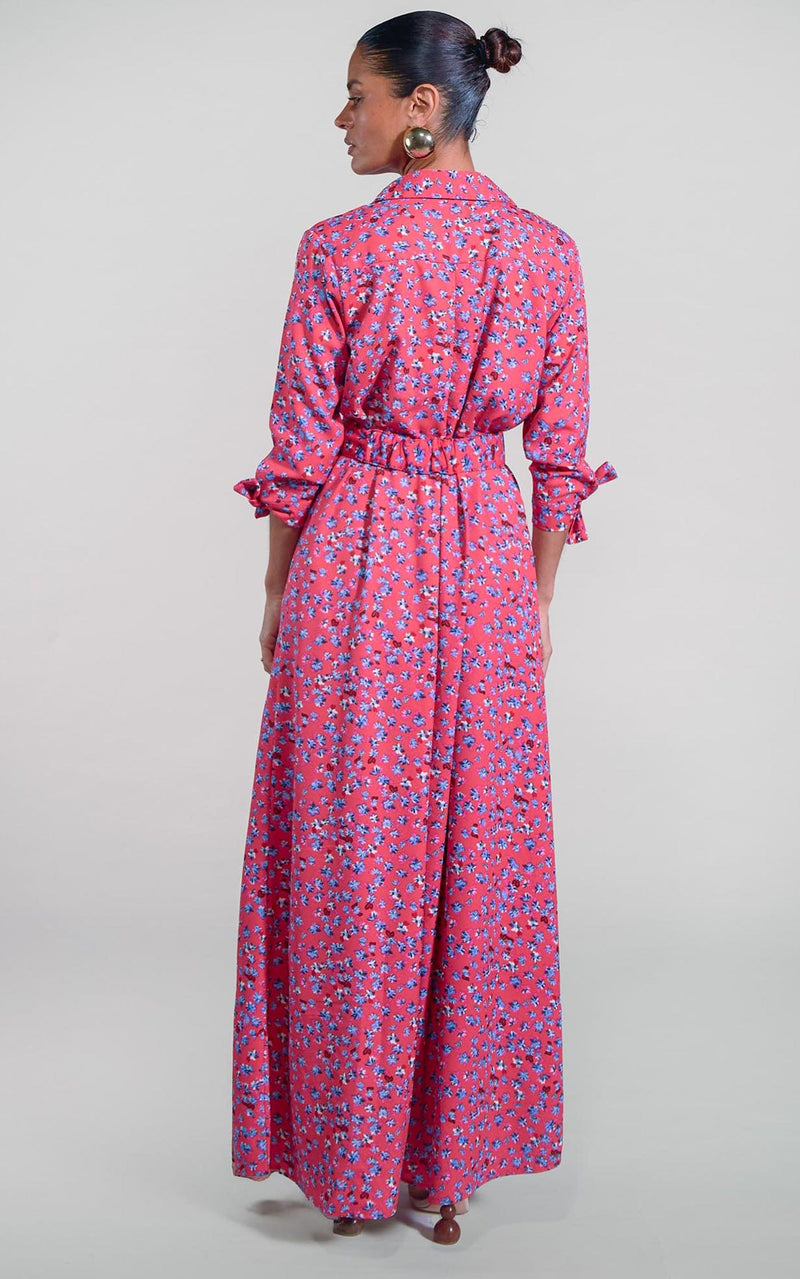 Dove Dress in Red Daisy