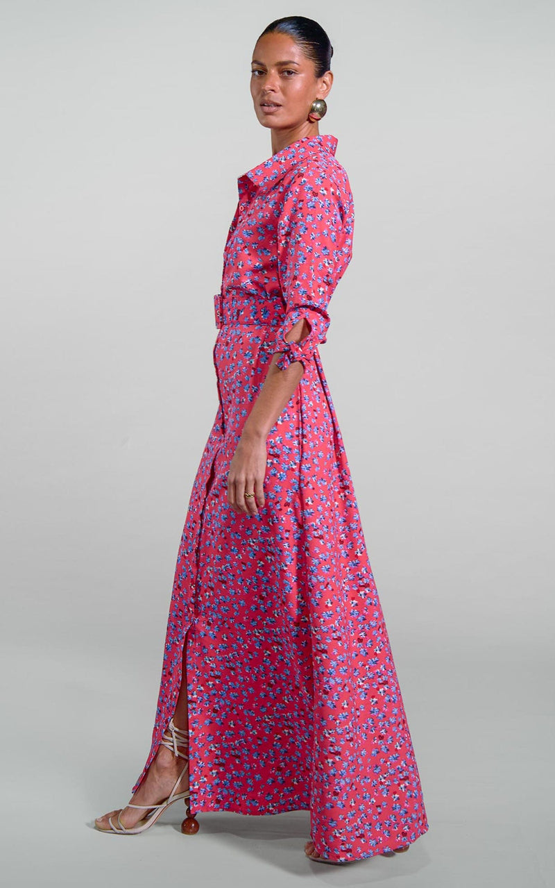 Dove Dress in Red Daisy
