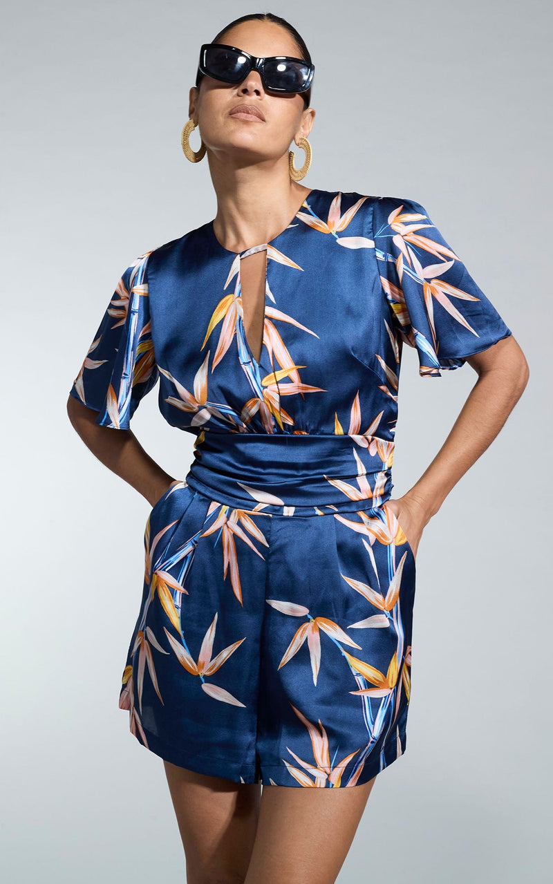 Fleur Playsuit In Bamboo