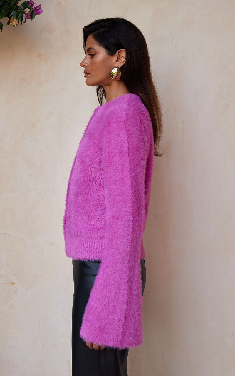 Tansy Cardigan Rose Pink