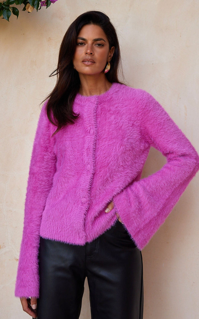 Tansy Cardigan Rose Pink