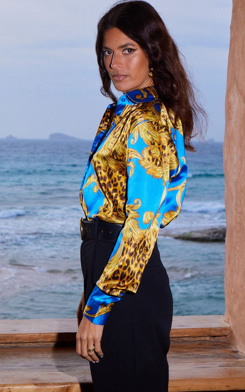 Nevada Shirt in Blue Baroque