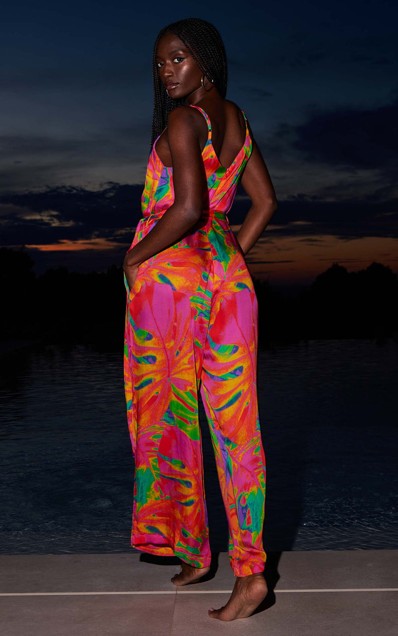 Cayman Jumpsuit in Hot Tropic