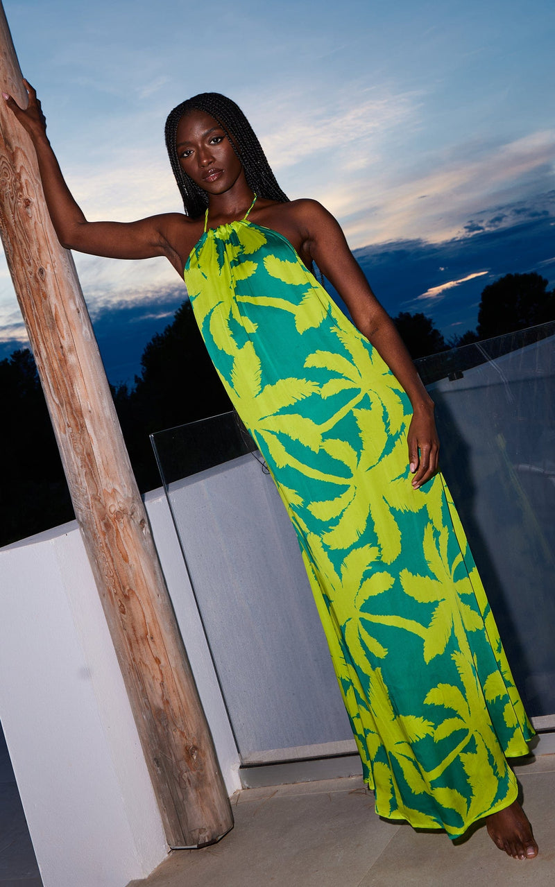 Lorenzo Maxi Dress in Palm