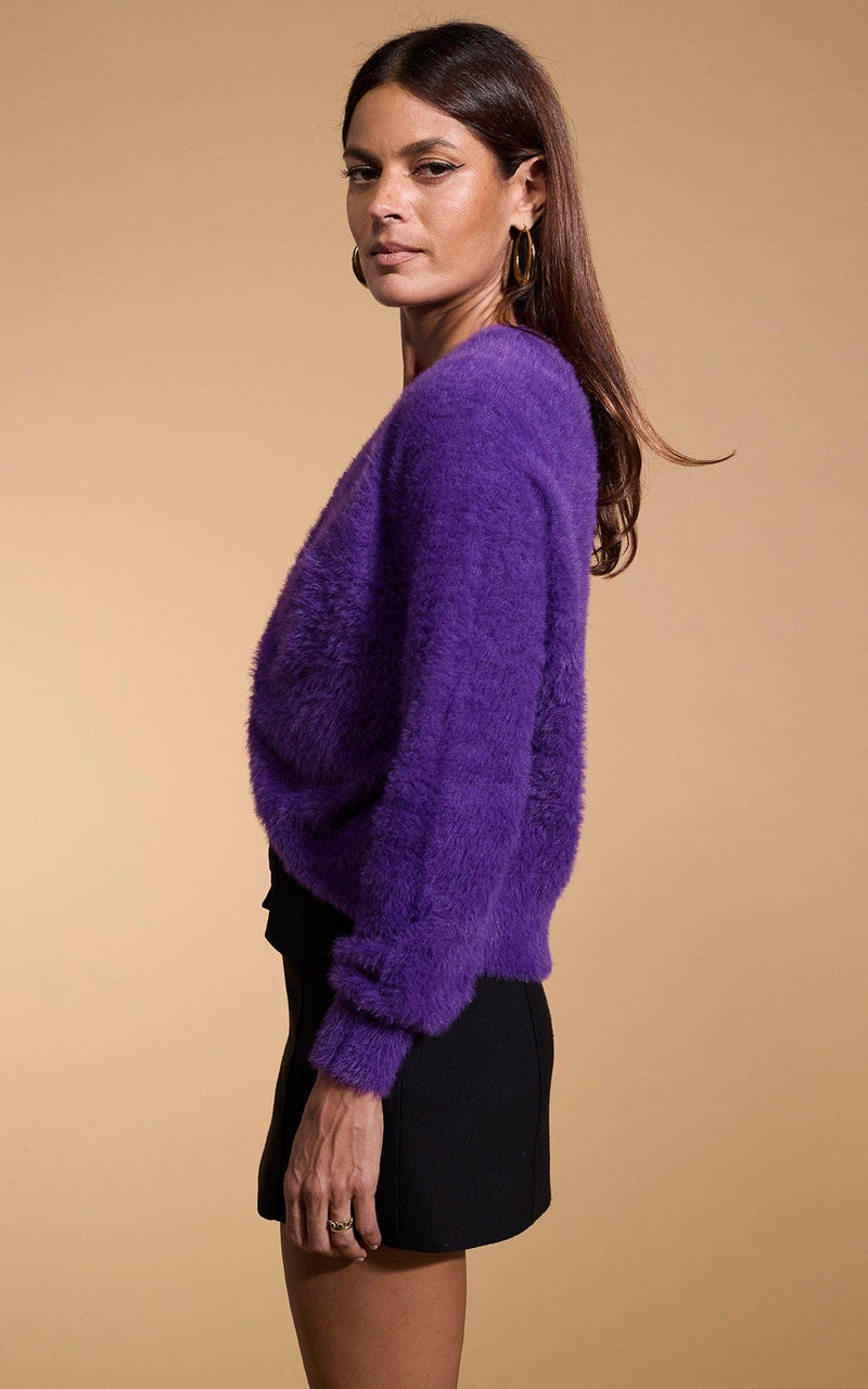Deep purple jumper on sale