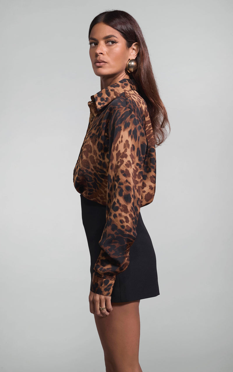 Nevada Shirt In Luxe Leopard