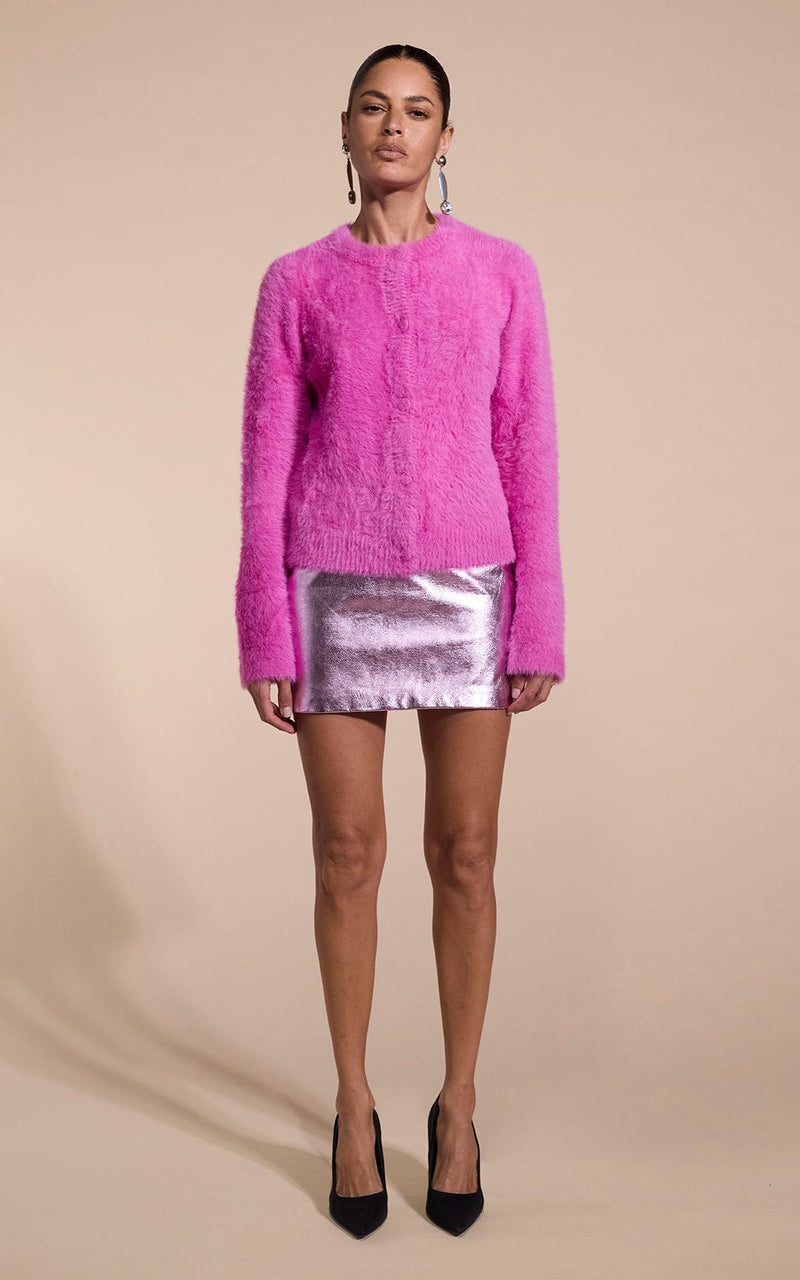 Harley Skirt In Pink Metallic