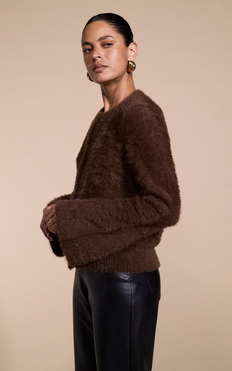 Tansy Cardigan in Chocolate