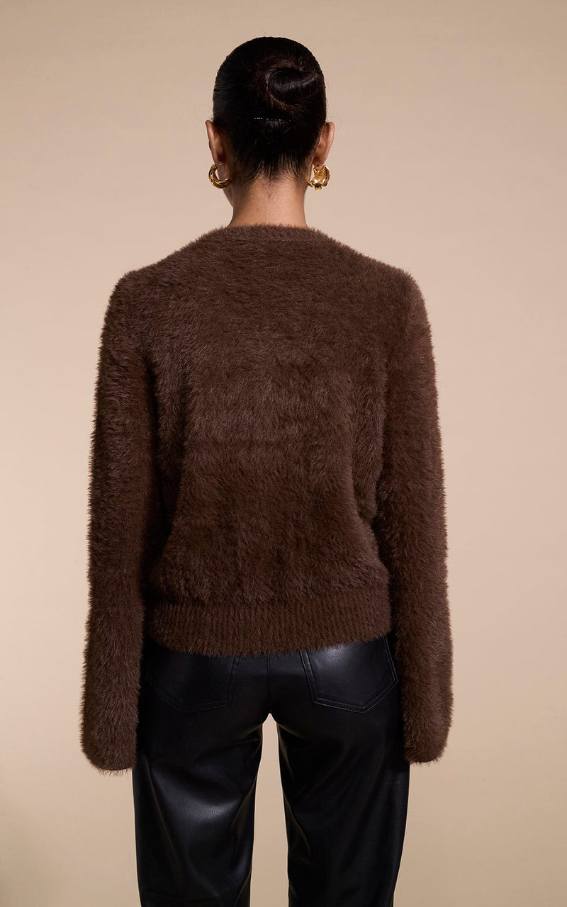 Tansy Cardigan in Chocolate