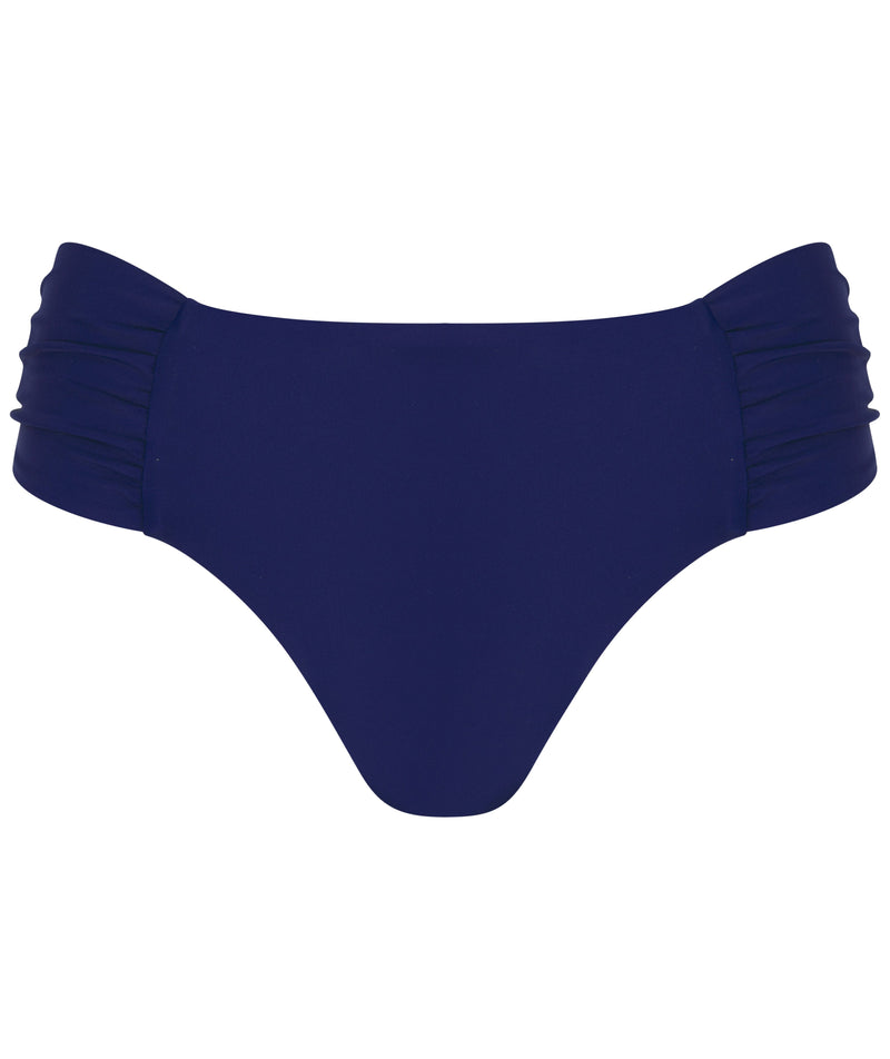 HALO Miyanna Ruched Brief In Navy on white background