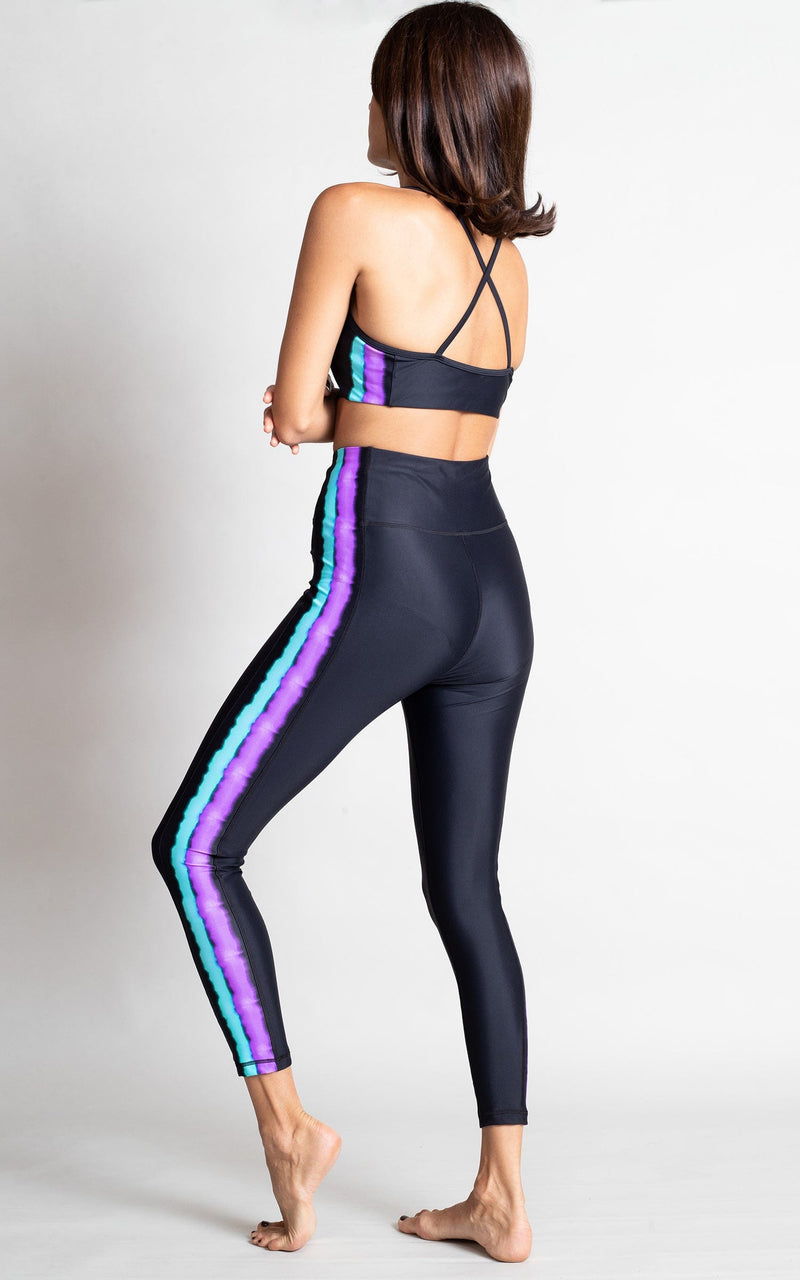 HALO Tai Yoga Crop Top in Rainbow Stripe