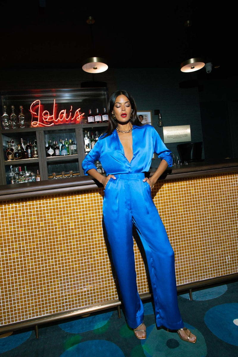 Cassia Trouser In Blue