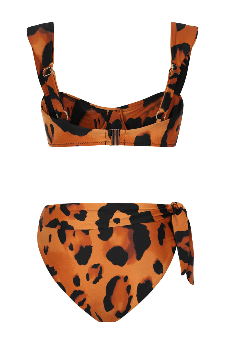HALO Cala Conta Bikini Bottoms in Jungle Leopard