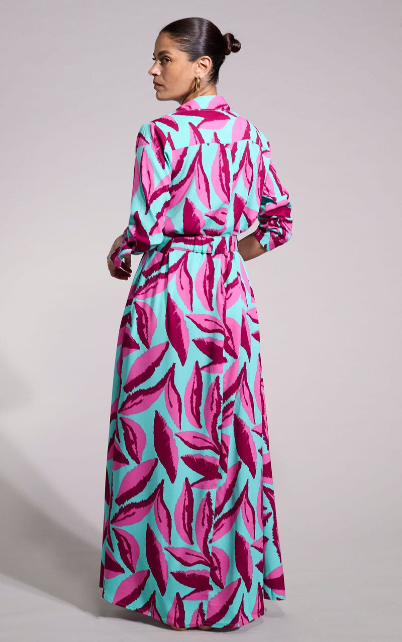 Dove Dress in Pink on Mint Leaf