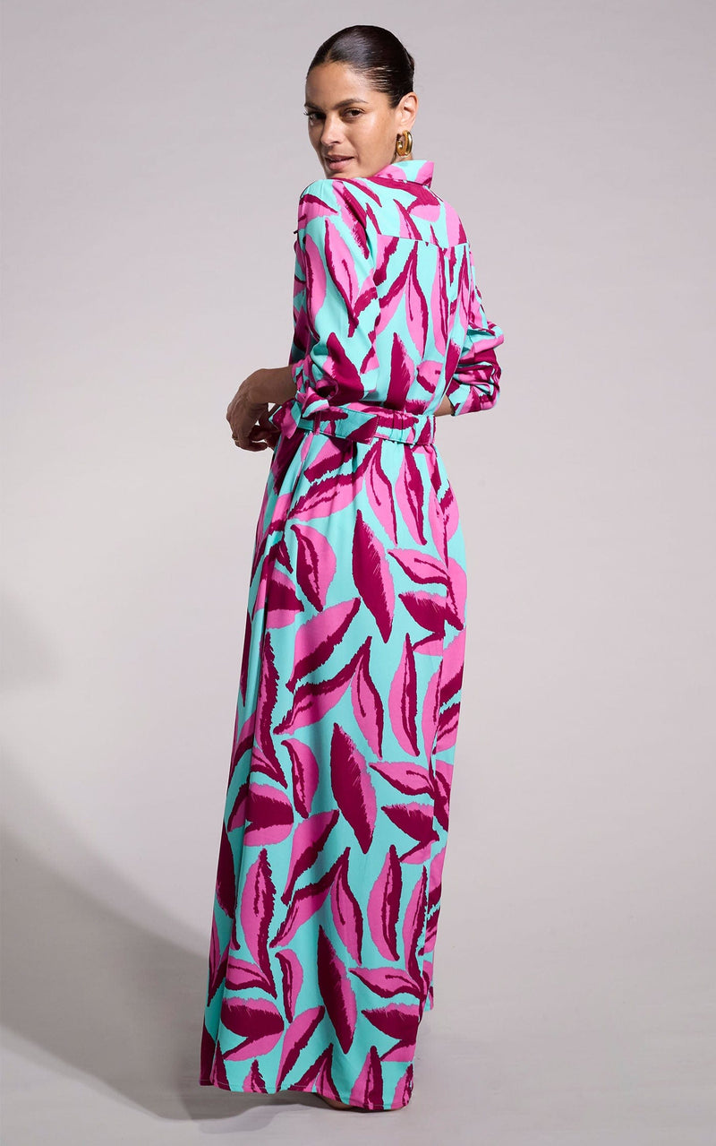 Dove Dress in Pink on Mint Leaf