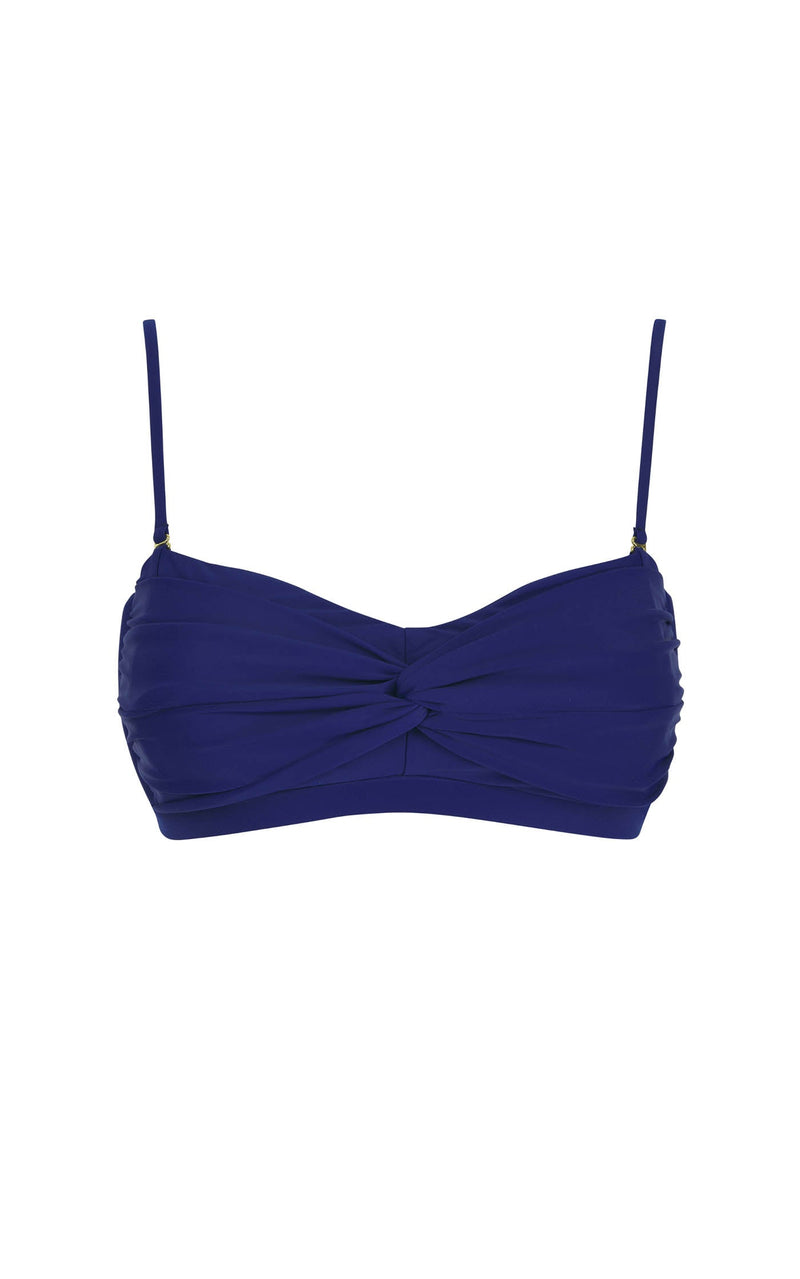 HALO Lalita Bandeau Bikini Top In Navy