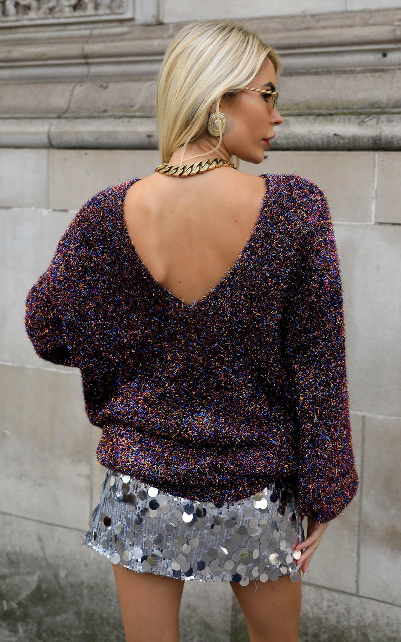 Pixie Jumper in Black Sparkle - Reversible