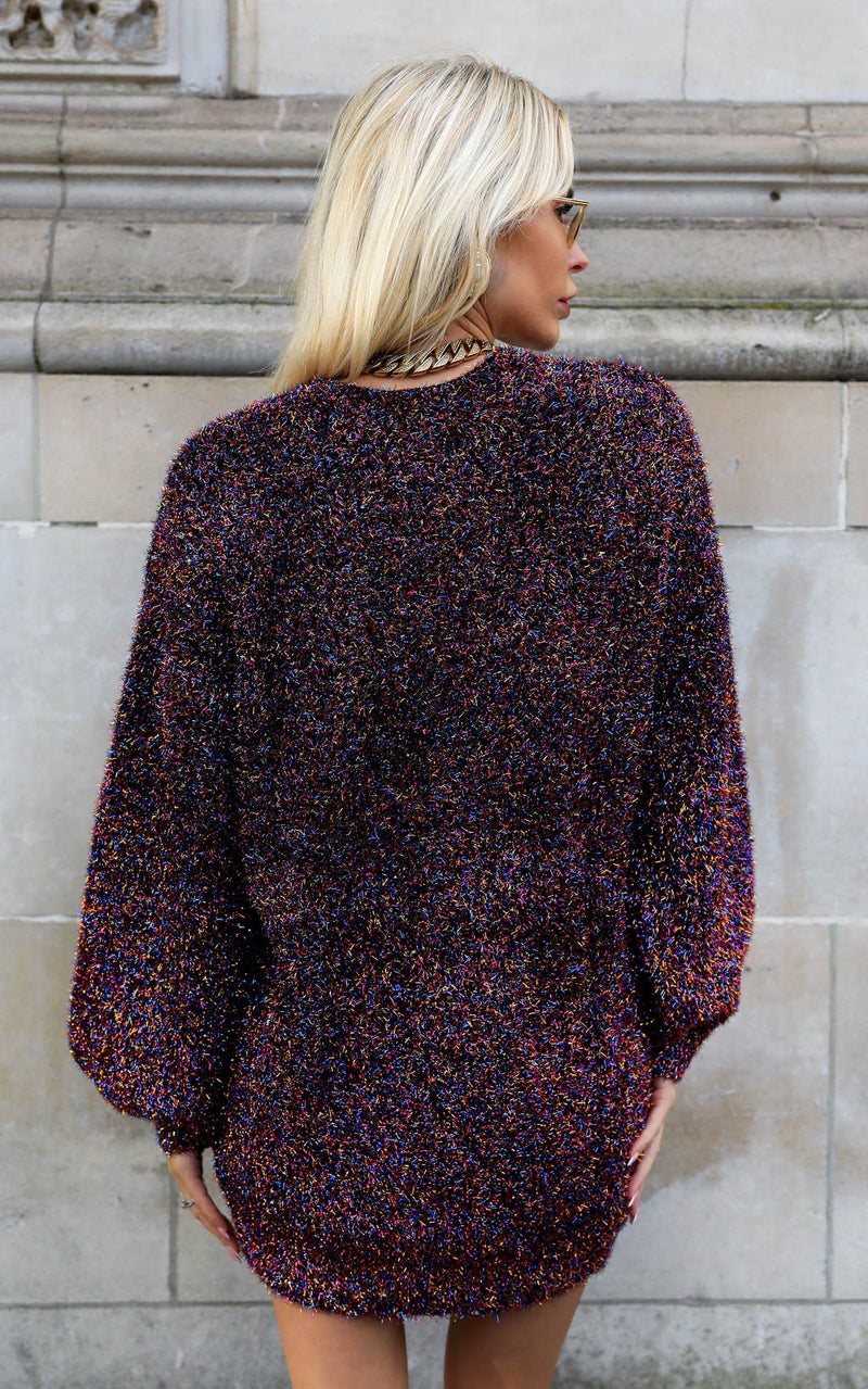 Pixie Jumper in Black Sparkle - Reversible