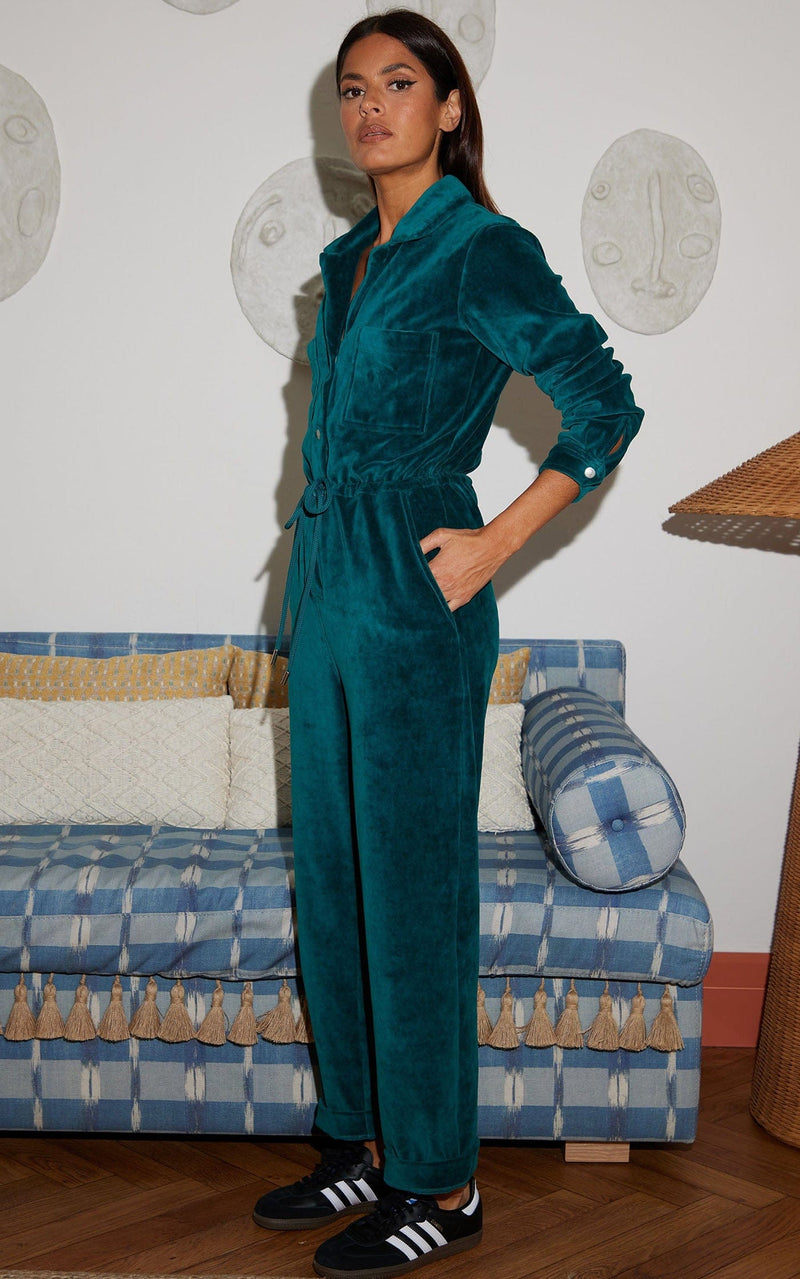 Katsumi Jumpsuit In Pine Green