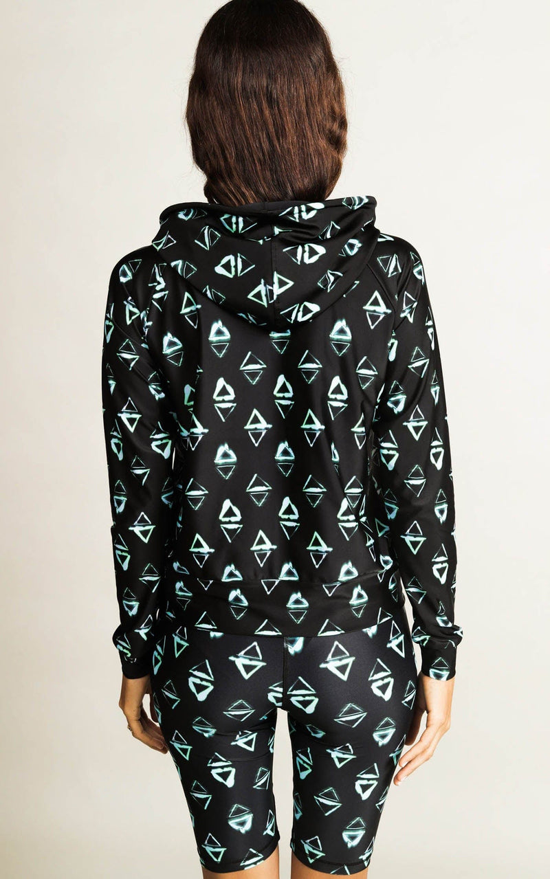 HALO Samaya Bomber Jacket in Green Triangle