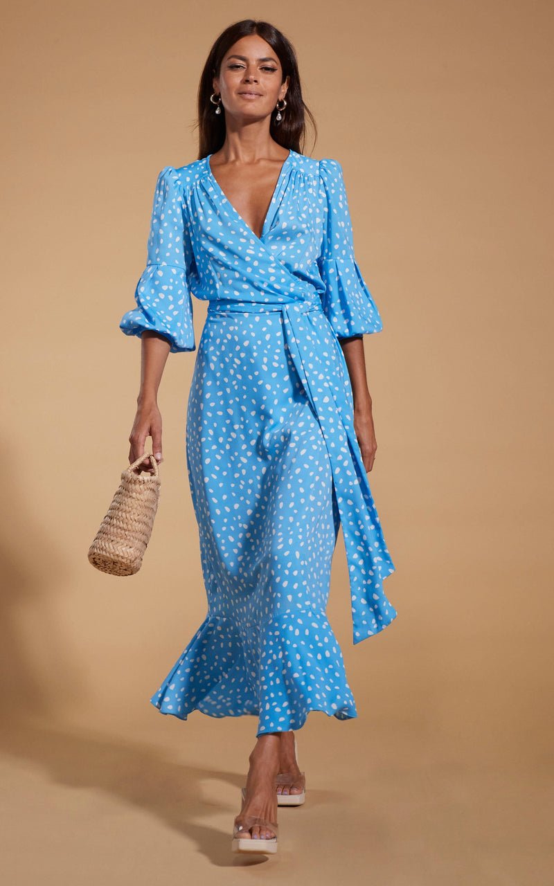 White wrap dress uk hot sale