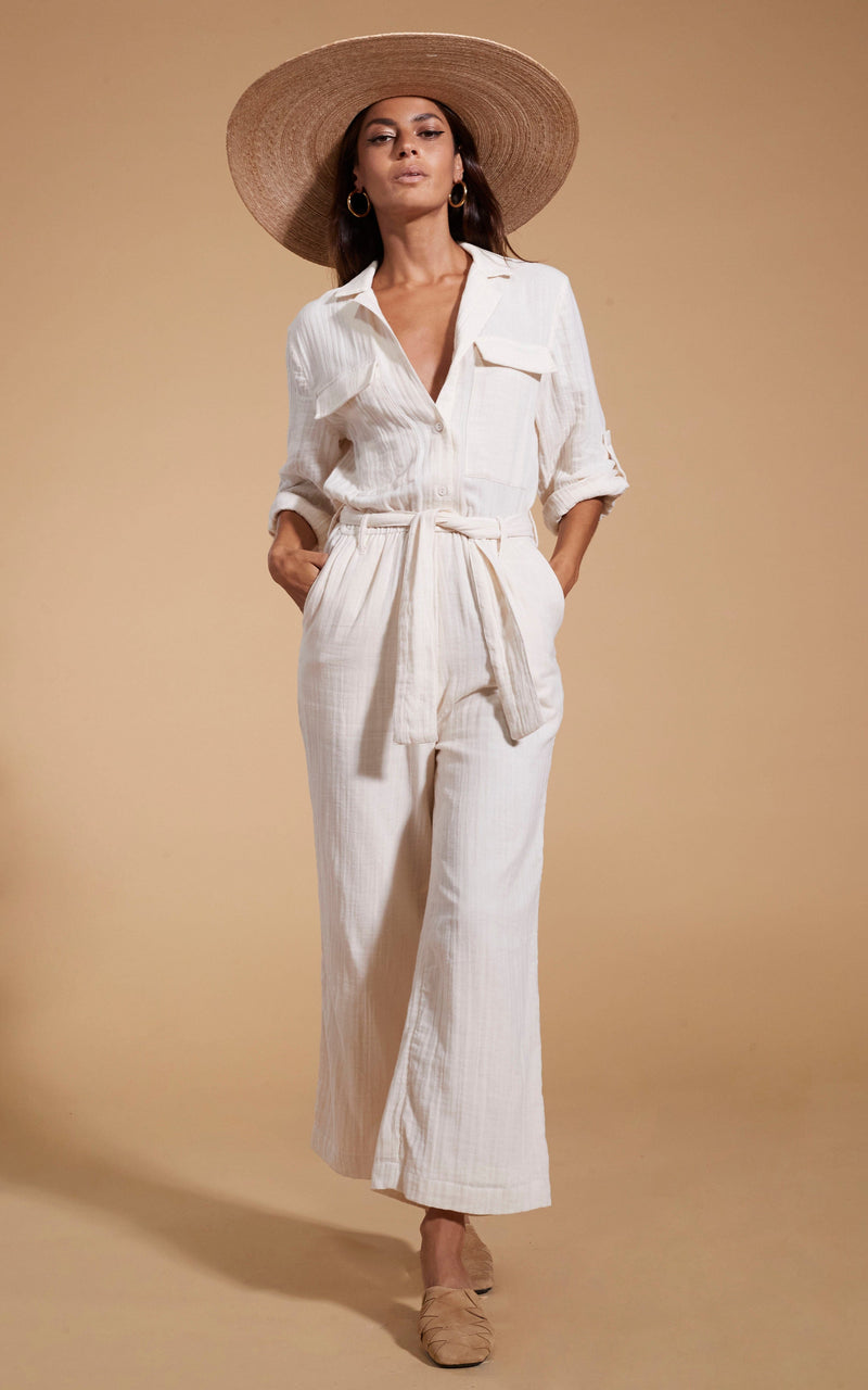 Cream jumpsuit uk new arrivals
