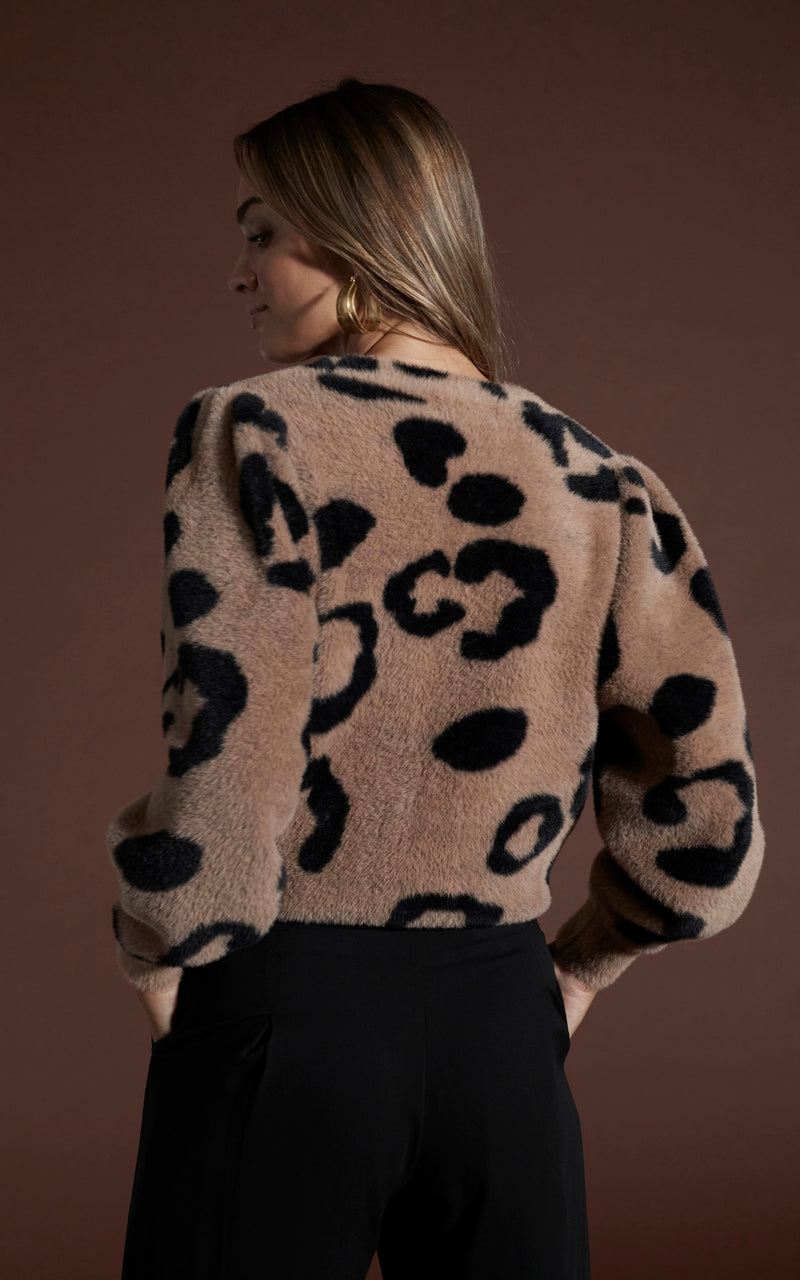 Leopard open deals cardigan