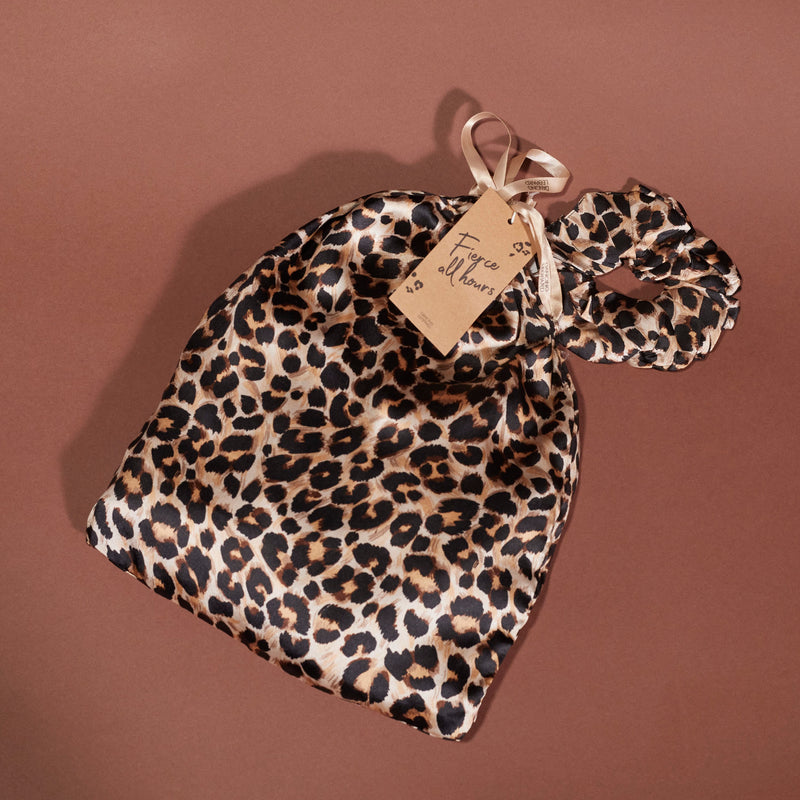rich leopard print pyjama bag
