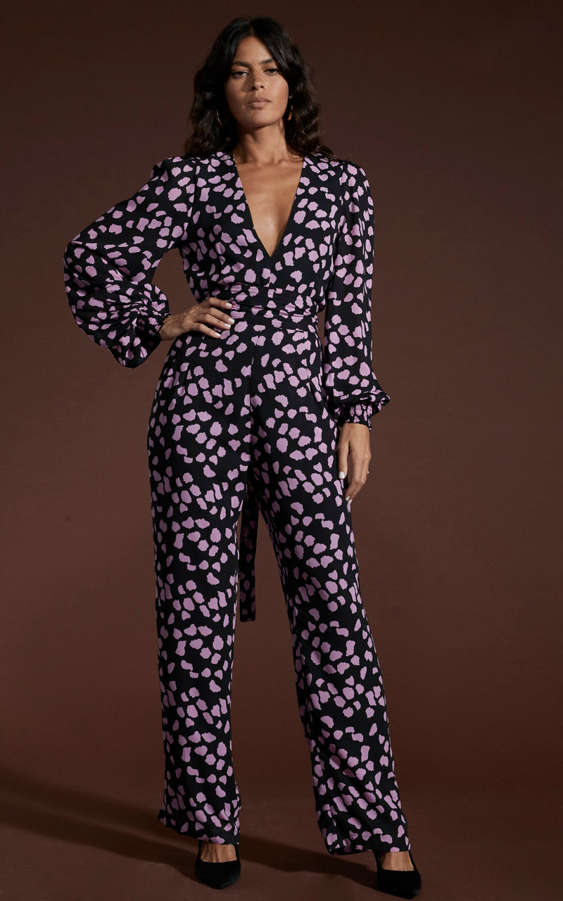 Pink black jumpsuit shop