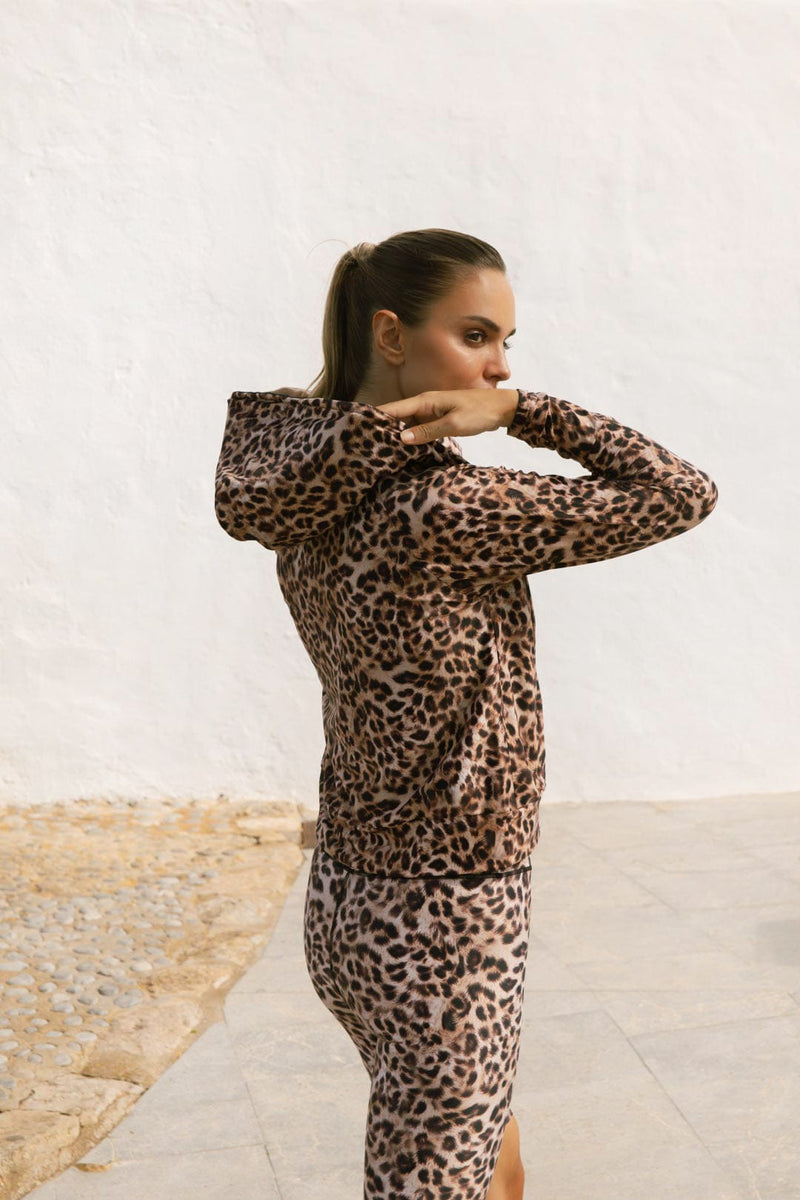 Leopard bomber clearance jacket