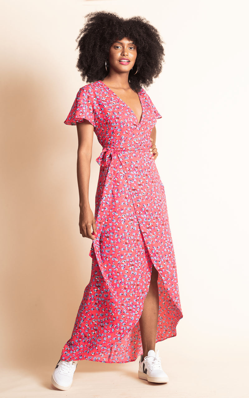 Dancing leopard red dress sale