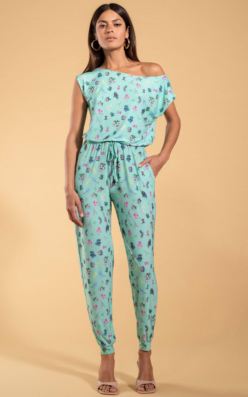 Turquoise jumpsuit sale