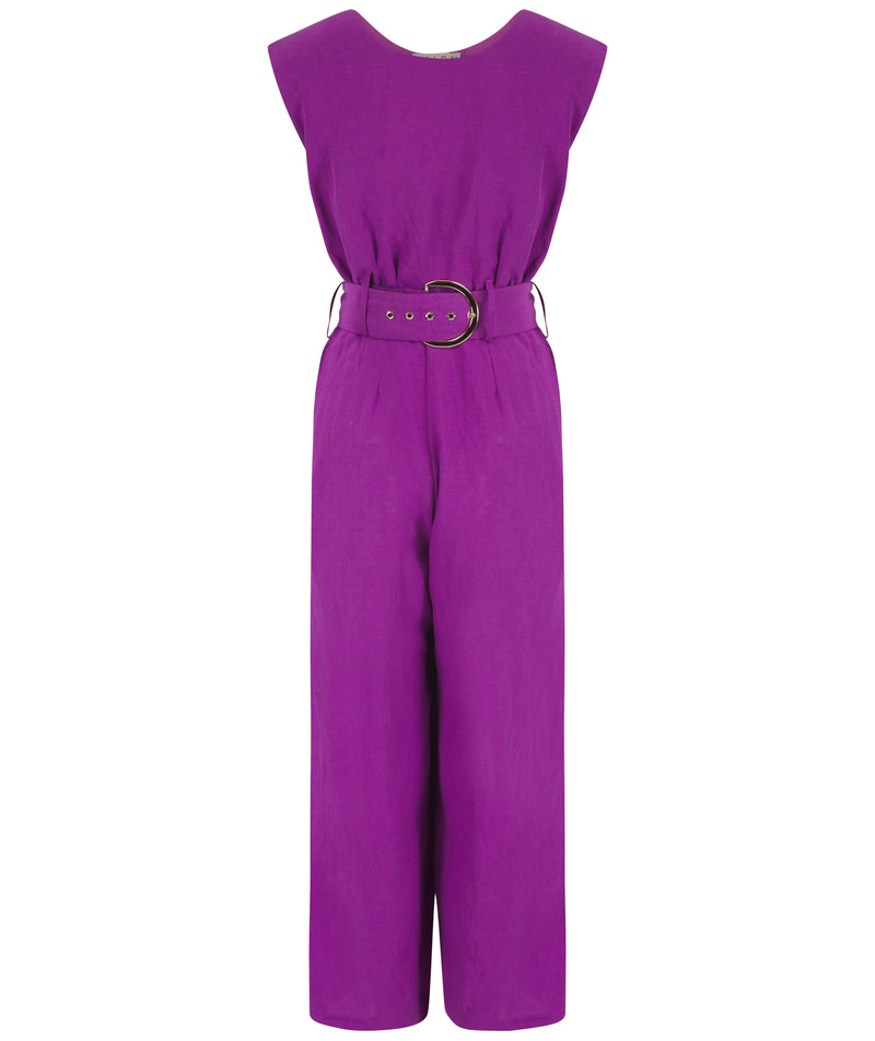 Purple and cheap white jumpsuit